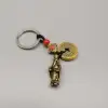 Wholesale of keychains, Five Emperors' coins, Volume Observation, celestial ruler, dustpan, God of Wealth, axe, Qilin, three-legged toad, Longevity fruit pendants undefined
